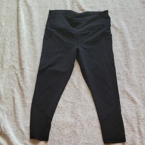 Lululemon Athletica Black Leggings with Wide Waistband